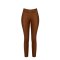 Dámské koženkové úzký kalhoty hnědé Rinascimento CFC80103958003
