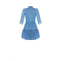 moderní denim šaty na knofliky modré  Rinascimento CFC0107635003