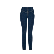 Dámské skinny džíny s vysokým pasem Rinascimento CFC80107472003