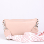 elegantní kožené kabelky ledvinky ružové elisse