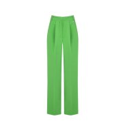 Dámské široké elegantní kalhoty zelené Rinascimento CFC80108646003