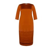 Dámské pohodlné midi šaty oranžové Kitana CFC80107257003