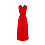 moderní dámské dlouhé šaty červené  Rinascimento  CFC80018569002