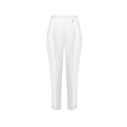 Dámské bíle kvalitní kalhoty 7/8 Rinascimento CFC80109591003