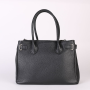 kvalitní dámské strední kožené kabelky moderní černé birkinas