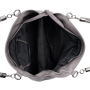Klasické šedé kožené kabelky na rameno pro luxusní dámy  31215/GS23