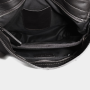Kožená kabelka velká crossbody Italská černá Salvare vnítřek