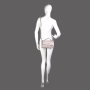 Trendová kožená kabelka Vera Pelle z Itálie šedorůžová Bibiana na postavě