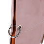 Kožené crossbody kabelky Italské růžové Fulvia s detaiem