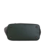 Italská kožená kabelka online černá so zelenou Klaudia