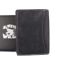 Italské luxusní kožené peněženky se zapínaním na patent N4L-H black