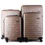 Levné cestovní kufry na kolečkách 30  litrů Sicilio golden Italské  cw280