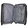 Malé levné šedé cestovní kufry cw668Letino gray