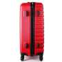 Italské velké červené cestovní levné kufry CW280 Sicilio red L
