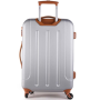Kvalitní cestovní kufry akce L Turíno silver cw555