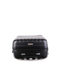Levné palubní kufry v černé barvě skořepinové Milano black  cw808