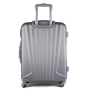 Cestovný kufr levný malý S stříbrný  Milano  silver cw808 S