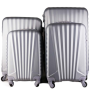 Malé lehké skořepinové cestovní kufryS stříbrné 44L Milano  silver cw808