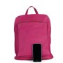 Kožený batoh a kabelka pro mladé holky navaro silně růžový