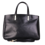 Luxusní dámské černé kožené kabelky Pina