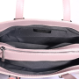 Luxusní dámské kvalitní kabelky z kůže aurora púdrova růžová