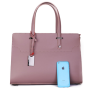 Italské dámské luxusní kabelky z pravé kůže aurora růžové