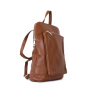 italské kožený batoh a kabelka v jednom navaro kamel