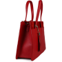 Dámská kožená kabelka červená Mirela