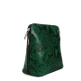 vzorovaná kožená kabelka crossbody milana zeleno černá