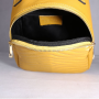 Školní žlutý kožený batoh Gabriela