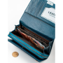 Dámská kožená peněženka modrá.