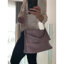 Kožená luxusní dámská kabelka levandulová Eleonora
