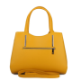 Luxusní kožená dámská italská kabelka Castela  žlutá