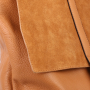 Italská luxusní kožená kabelka camel Judita