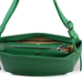 Italská kožená kabelka zelená Melana