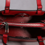 Moderní kožené kabelky pro dámy z itálie červené st