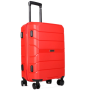 dámské kufry velké  na kolečkách výprodej Z01-04 červené