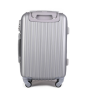 Cestovní kufri střední stříbrný výprodej   802-4 51l
