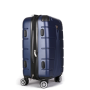 Skořepinová sada 4 cestovních kufrů  8#003-4 modrá