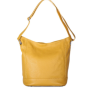 originál kožené kabelky na rameno žluté velké morena