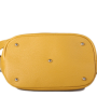 italské kožené kabelky na rameno žluté velké morena