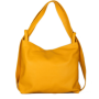 velký žlutý kožený batoh a kabelka vera pelle 2v1 roberta