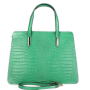 velké kožené kabelky v zelené barve julia