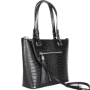 luxusní velké dámské kožené kabelky pro dámy bergemia černé