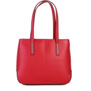 kvalitní dámské červené kožené kabelky Nina