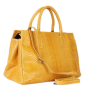 žluté dámské velké kožené kabelky bernardeta