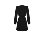 Dámské elegantní šaty černé Rinascimento 1000636182070 S